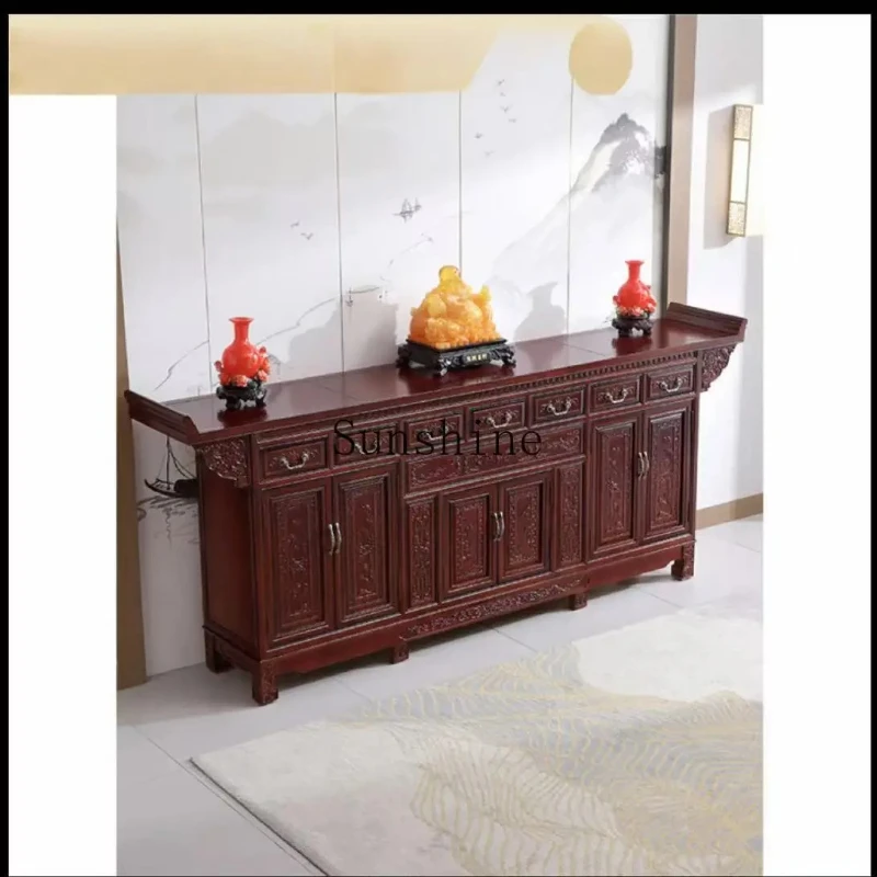 

TT new Chinese style counter table household living room solid wood tribute table