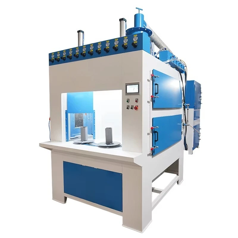 Fully Automatic Turntable Sandblasting Machine Abrasive Blasting System for Metal Parts Surface Treatment and Industrial Use
