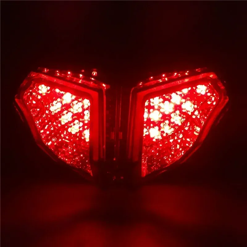 waase For Ducati 848 EVO 1098 1098S 1098R 1198 2008-2013 E-Mark Rear Tail Light Brake Turn Signals Integrated LED Light