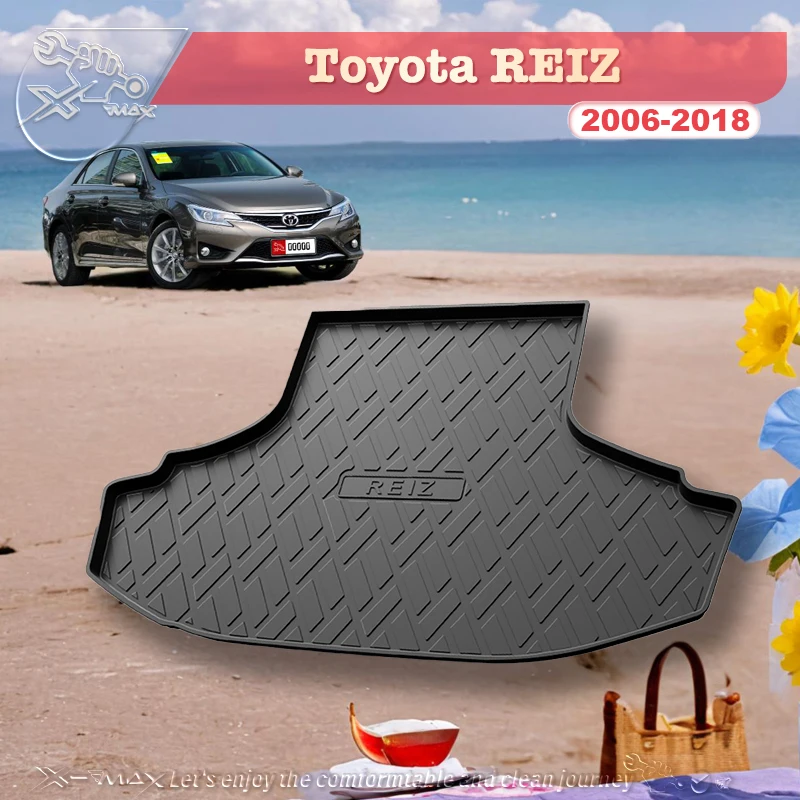 

Подходящий под заказ коврик для багажника автомобиля для Toyota REIZ 2006-2018, всесезонный черный грузовой коврик, 3D формочка, лазерные измерения, подкладки для багажника