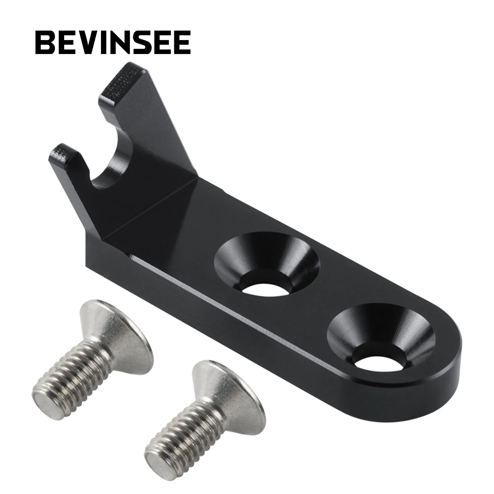 

BEVINSEE Black Manifold Throttle Cable Bracket for Honda Civic del Sol CRX for Acura Integra for Honda B20 B17 B16 B18 Manifold