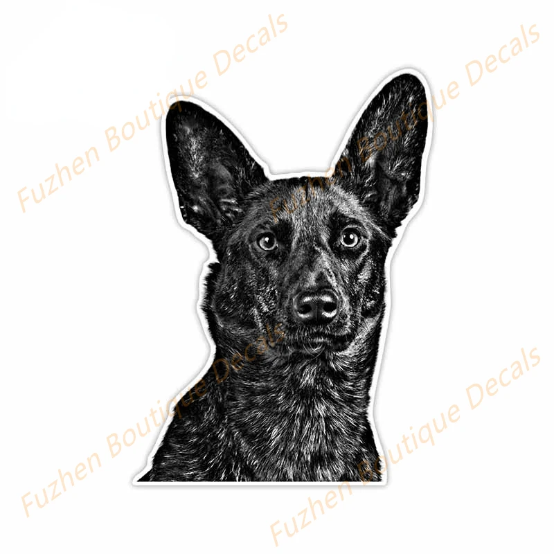 Fuzhen Boutique Decals Exterior Accessories for Dutch Shepherd Dog Creative VAN Car Stickers Waterproof  Hip Hop Animals Decal