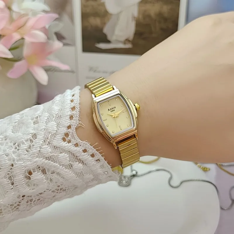 New Retro Women's Watch Rectangular Luxury Gift Quartz Watch for Women Gift Gold Watches Dropshipping Relojes Para Mujer