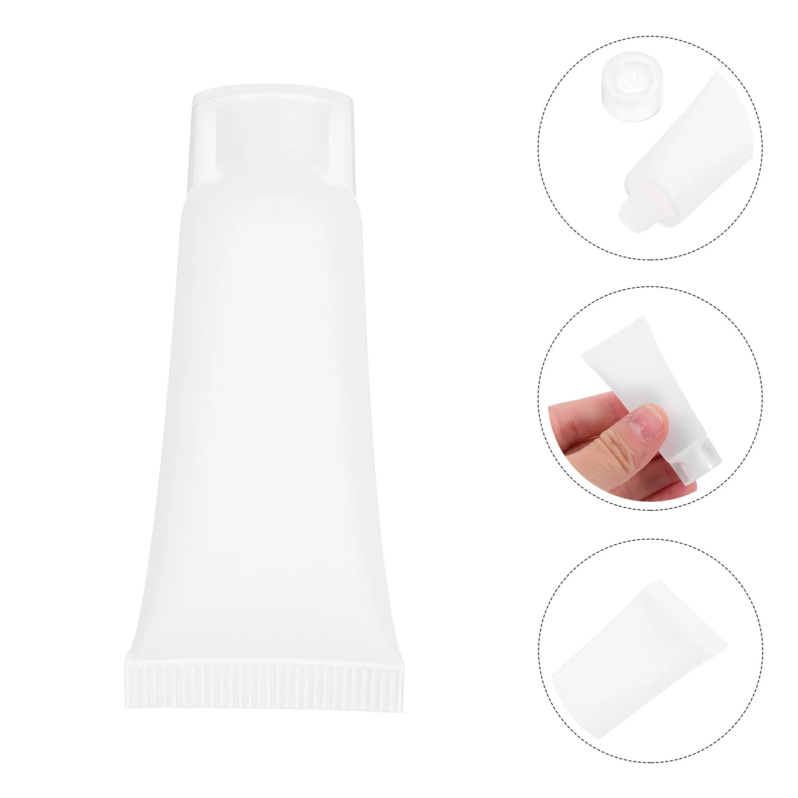 

50Pcs Refillable Travel Squeeze Tubes Empty Lotion Squeeze Bottles Travel Cream Containers Toothpaste Tubes Lotion Bottle