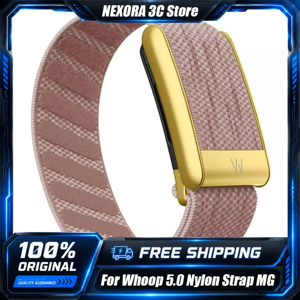 Для Whoop 5.0 4.0: Сменный эластичный плетеный ремешок SuperKnit из нейлона MG Sport с металлической рамкой и логотипом W, аксессуары для замены