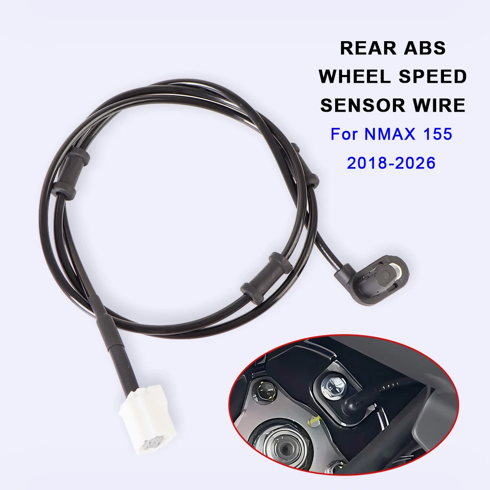 

For Yamaha NMAX 155 Nmax155 N-MAX155 2018-2025 2026 Motorcycle ABS Rear Wheel Speed Sensor Wire Silicone Signal Line Accessories