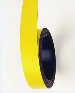 Magnetic Strip 1000mm*20mm*1mm Flexible Magnetic Label Yellow Fridge Magnets Magnetic Labels Holder Application Magnetic Label