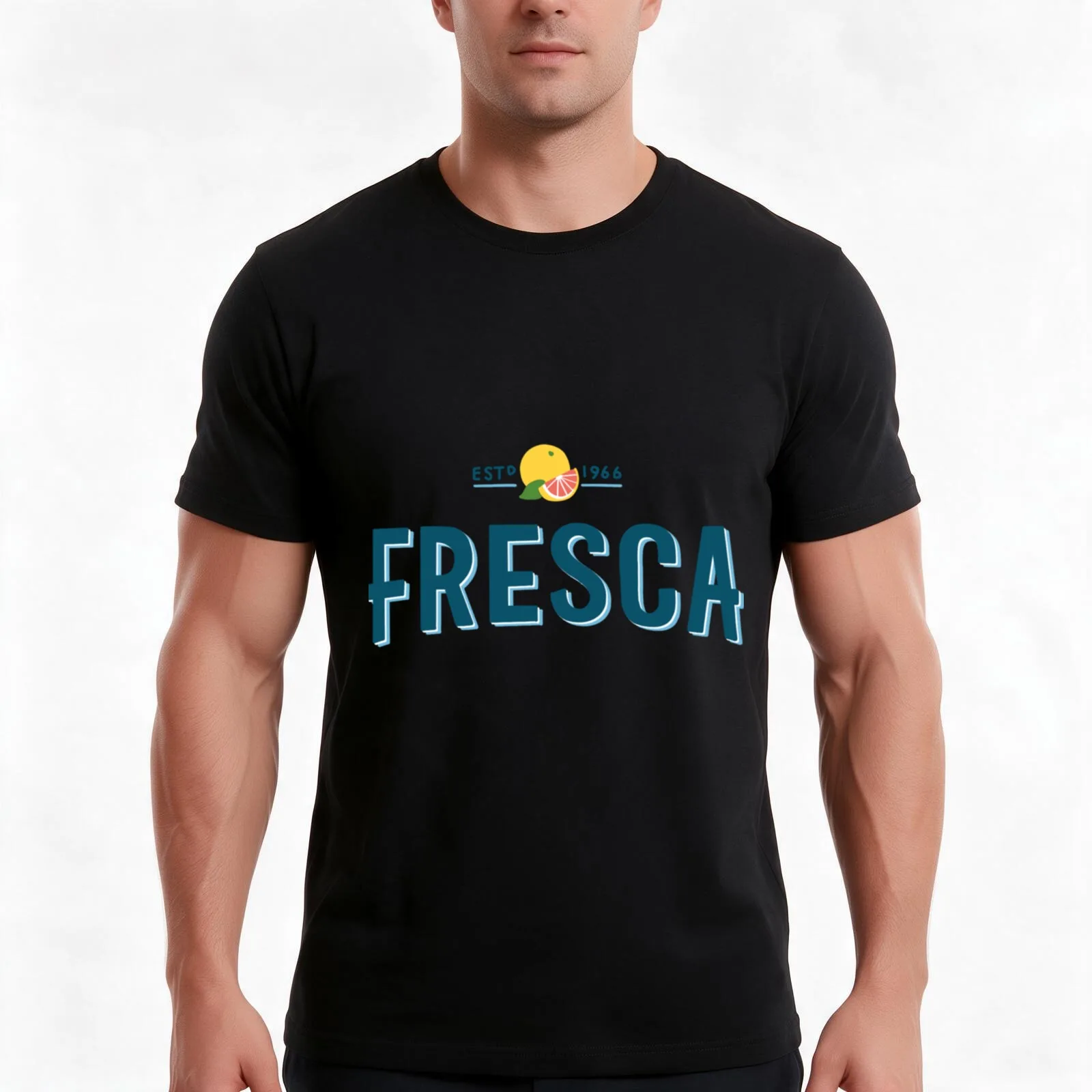 Fresca logo Classic T-Shirt Summer Casual Cotton Tee Oversized Streetwear Tops Vintage Graphic Print Loose Fit Short Sleeve