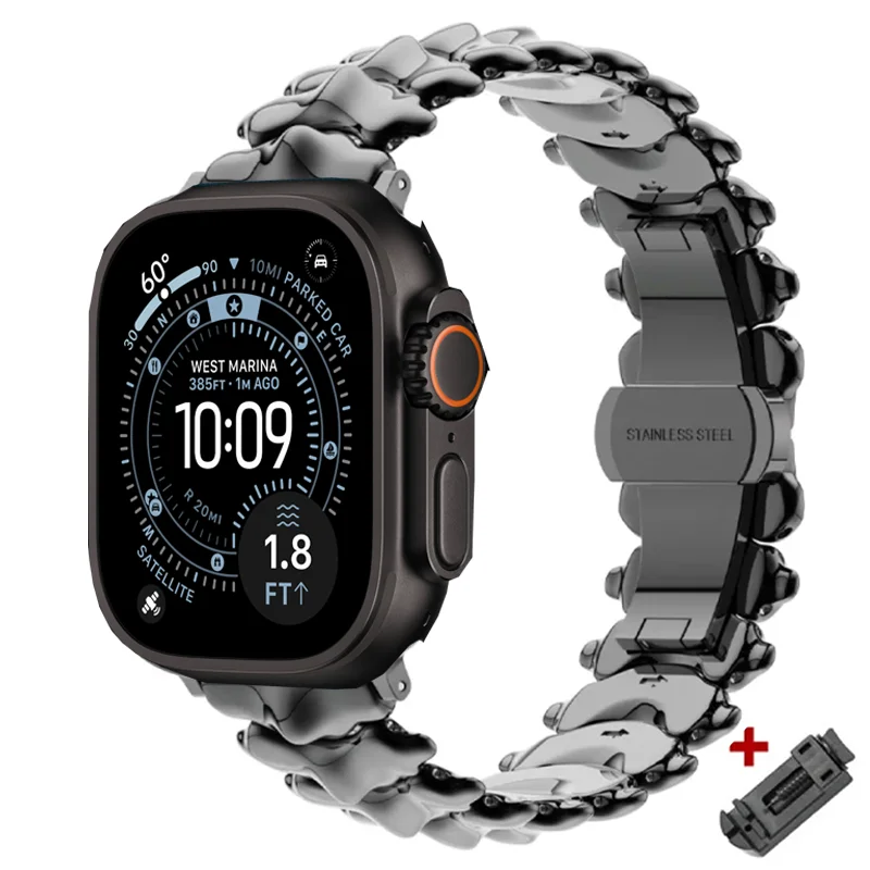 Stainless Steel Strap For iwatch Series 11 10 46mm 42mm Metal Band For Apple Watch Ultra 3 2 1 49mm 9 8 7 6 SE 5 45MM 44MM 41MM