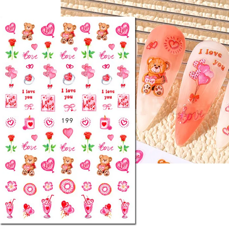 Naklejki 3D na paznokcie Walen – Nail Art Valentine recenzja i cena