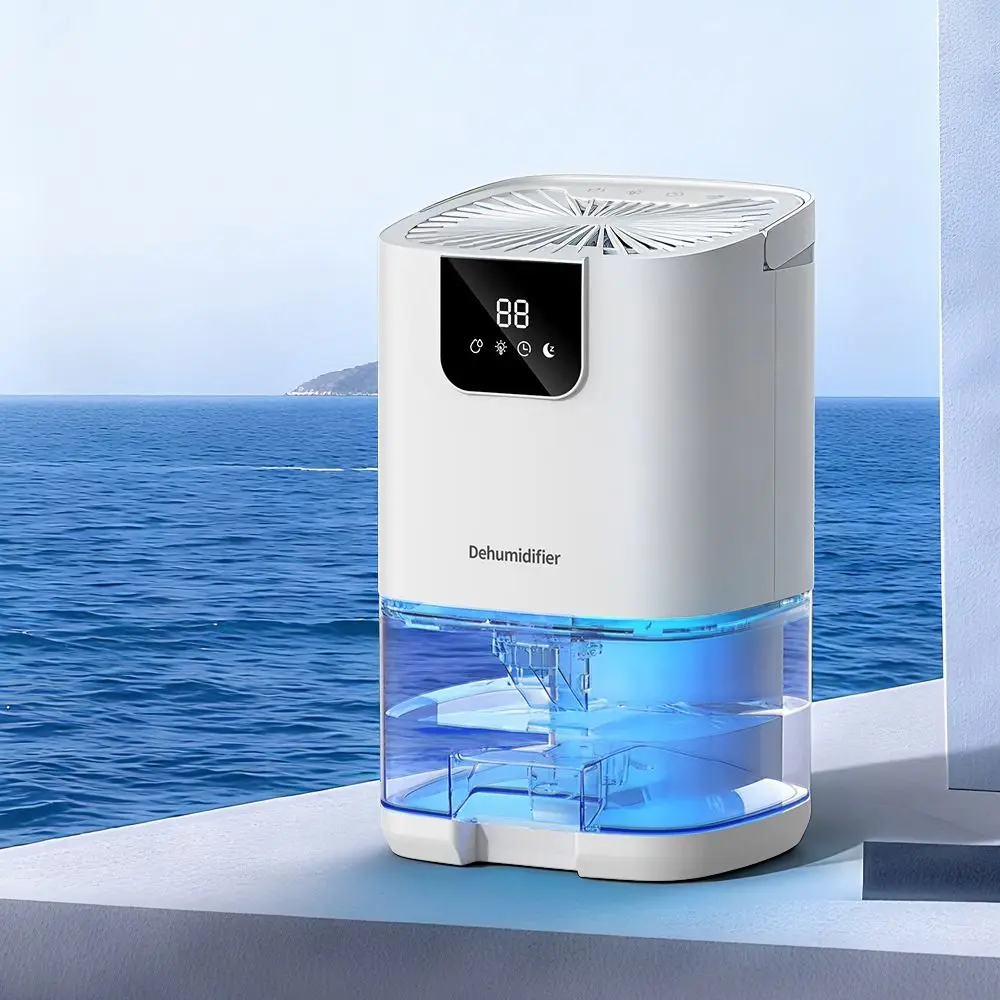 Portable Smart Negative Ion Dehumidifier Low Noise Efficient Air Dryer 1000ml Energy-saving Timer Moisture Absorber Bathroom