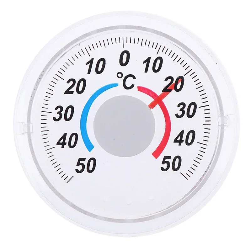 Digital Thermometer Hygrometer Indoor Outdoor, -50°C to 50°C Temperature Humidity Gauge with Analog Watch for Home Room