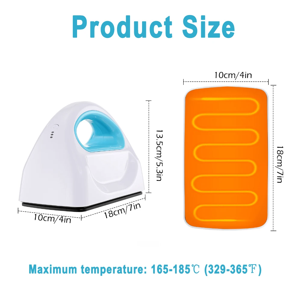 500 واط المحمولة آلة الصحافة الساخنة نمط نقل الحرارة DIY بها بنفسك القمصان والأحذية والحقائب والقبعات وطباعة مشاريع الفينيل HTV الصغيرة #3