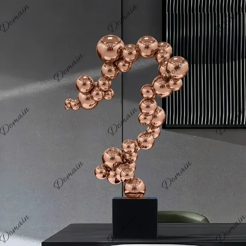 metal combination ball sculpture for attracting wealth is an art display project for villas galleries hotels offices shops corri