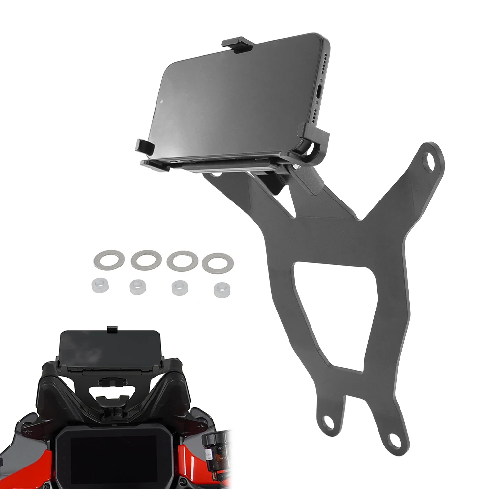 Motorcycle GPS Mount Phone Holder GPS Navigation Plate Mount Bracket For Ducati Multistrada V4 V4S V4 RS V4 Pikes Peak V4 Rallly