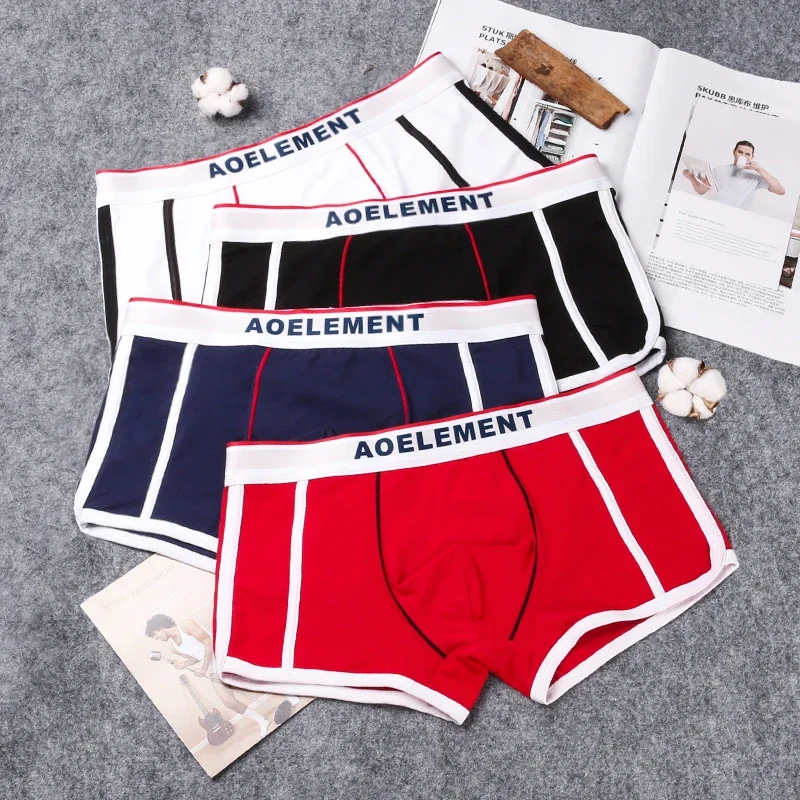 

5PCS Men's panties toe, men's boxers, shorts, loose trend, trendy personality, trendy brand men's boxers