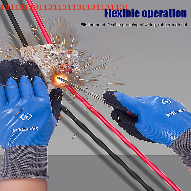 Non-Slip Professional Electrician Gloves, Insulated with Anti-Electricity Protection for Safety