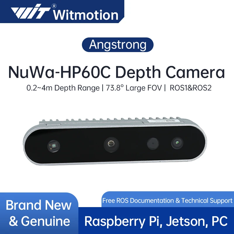 Nuwa-HP60C RGB 3D Depth Camera Structured Light Imaging USB 2.0 FOV 73.8° 0.2-4M for Raspberry Pi ROS Robot Obstacle Avoidance