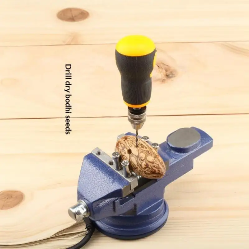 Hand Drill Bits Set Manual Tool Pin Vises With Twist Drill Bits Chuck Key Hollow Storage Box 0.5-6mm Precision Clam