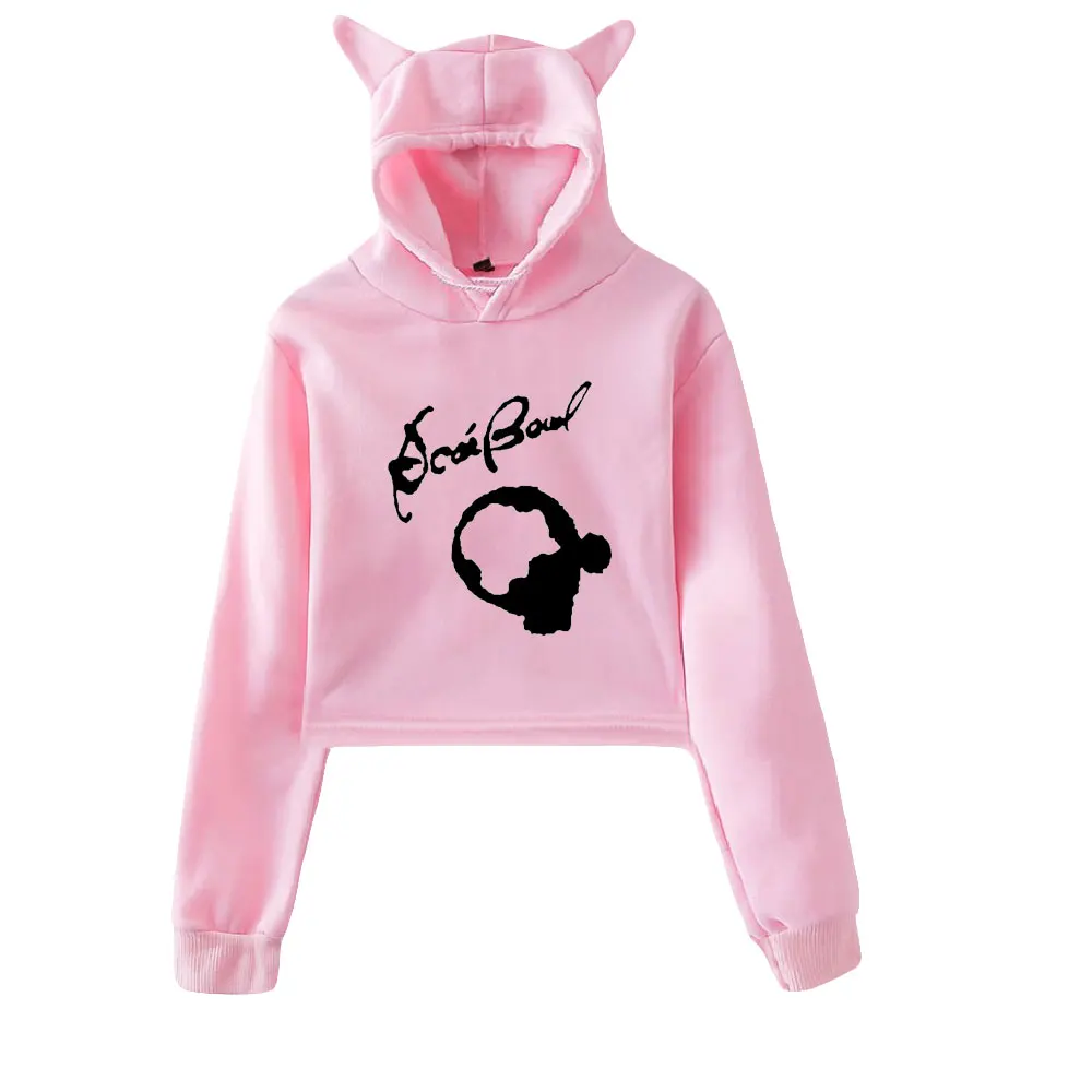 Dominic Fike music fans merch cat ear felpe con cappuccio donna orecchie di coniglio felpe con cappuccio carine causali felpa unisex a maniche corte