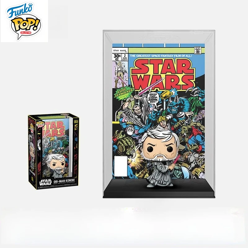 

In Stock FUNKO POP Original and Authentic Co-branded Star Wars Obi-Wan Comic Cover Series Can Be Used To Collect Holiday Gifts