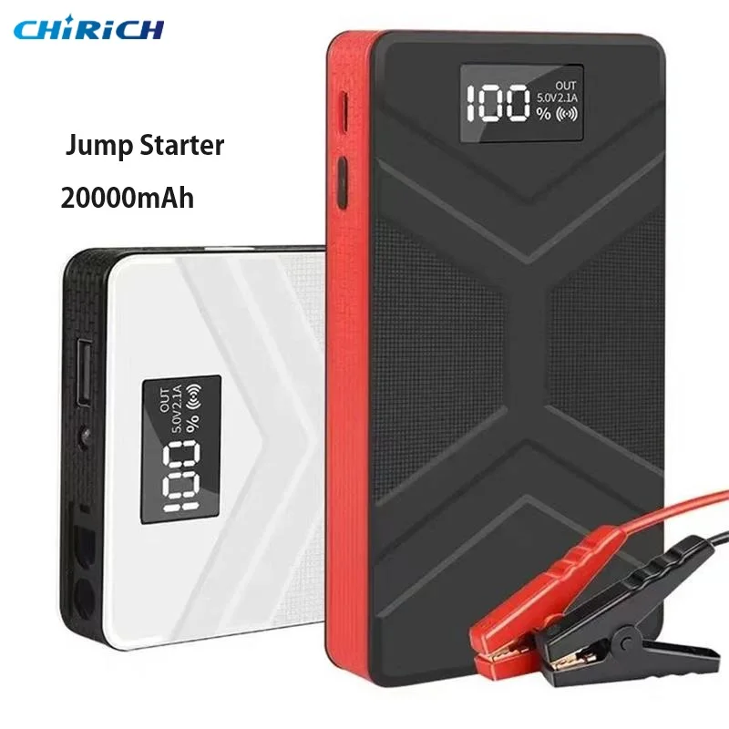 

Power Bank Car Jump Starter All In One Jump Starter 800 A Peak 8000 MAH Jump Starter With Air Compressor Light Power Bank