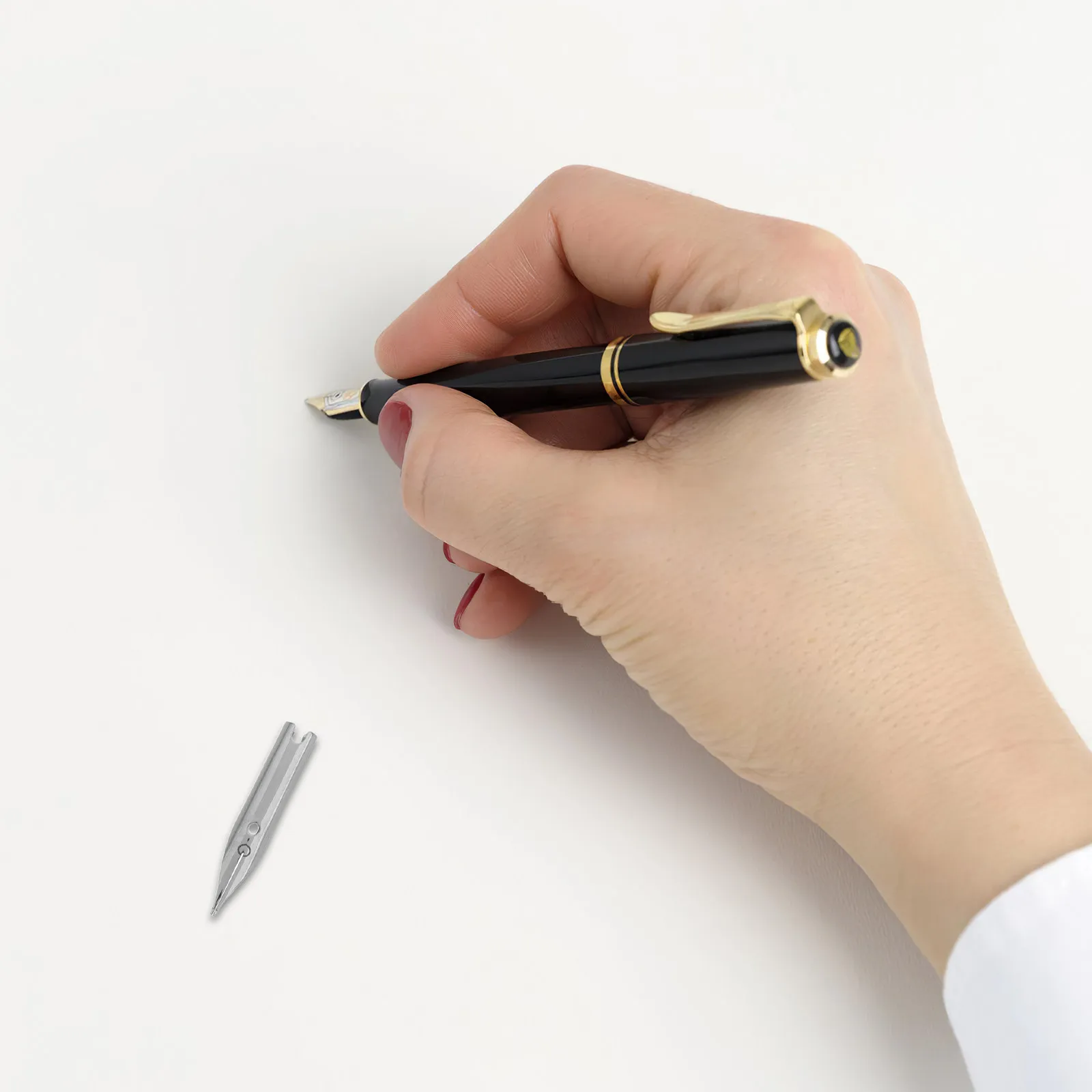 40Pcs Calligraphy Dip Pen Fountain Pen Nibs 0.38 0.5mm High Precision Writing Signing Painting Replacement Accessories