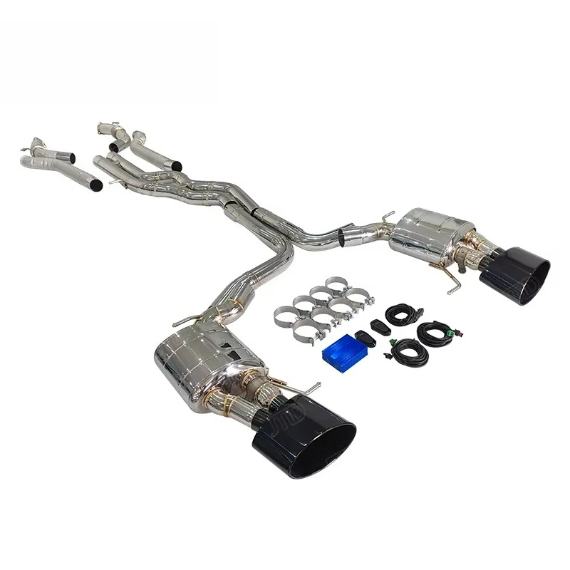 For RS6 C8 Performance Exhaust System Stainless Steel Construction Valve Controlled, 4.0T V8 Specific