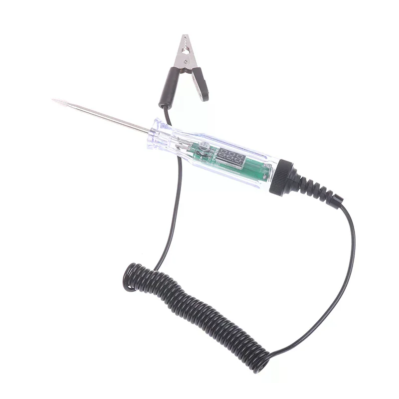 DC3-72V Car Truck Voltage Circuit Tester LED Probe Test Pen With Digital Display Wire Volt Probe Pen Auto Diagnostic Repair Tool