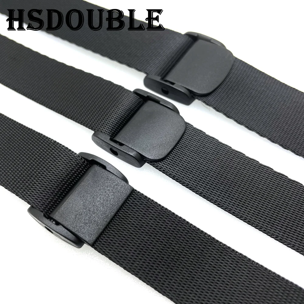 5 Pcs/Pack Cam Buckles Plastic Black Toggle Clip Backpack Straps Webbing 5/8\