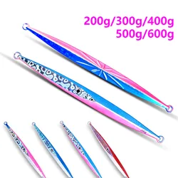 Fast Sinking Long Metal Jig Fishing Lure Slow Cast Jigging Spoon 200G 300G 400G 500G 600G Artificial Shore Metal Bait Sea Tackle