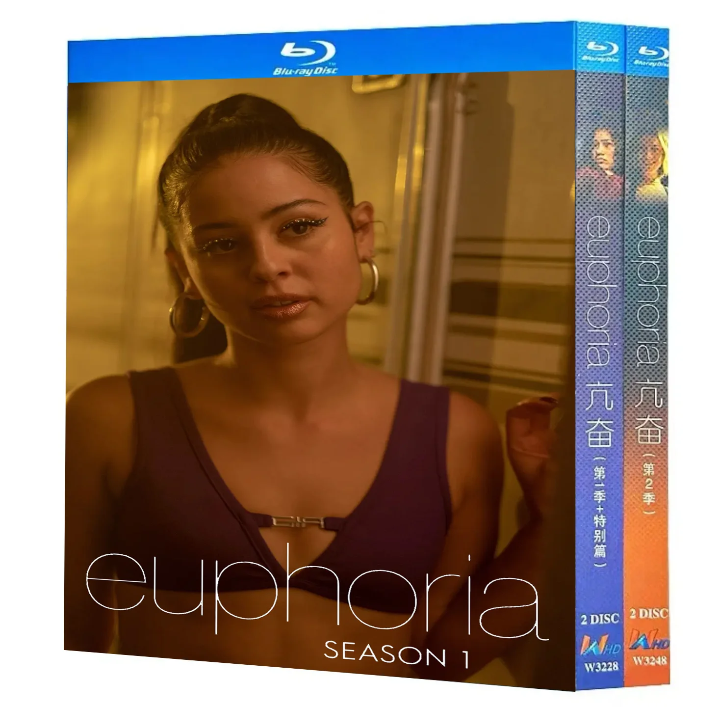 Euphoria : Saison 1-2 Film TV 4 disques toutes régions Nouvelle édition coffret Blu-ray Haute définition BD