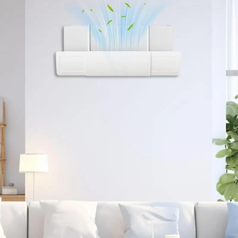 F92F 3 in 1 Adjustable Air Conditioner Deflector Shield Retractable Wind Deflector for Home Direct Blowing Telescopic
