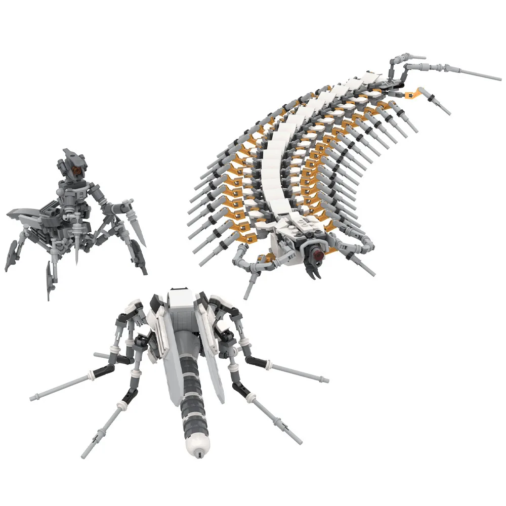 

MOC Mechanical Insect Series Centipede Mosquito and Praying Mantis Building Block Adult Hobbyist Collection Bricks Gift