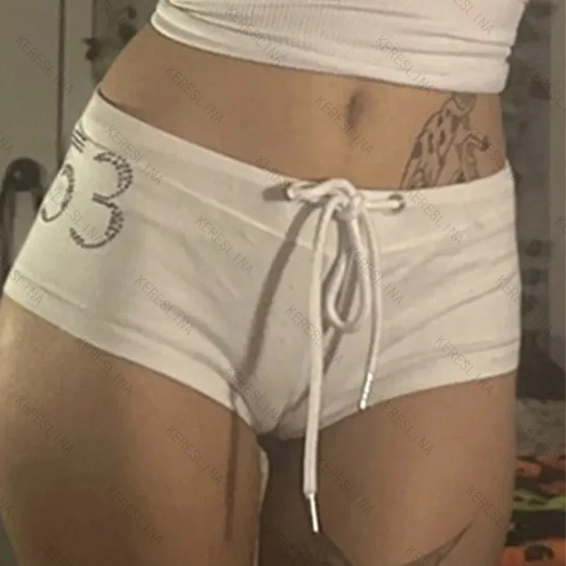 

2000s Vintage high street casual classic comfortable mini shorts summer fashionable versatile street wear womens mini shorts emo