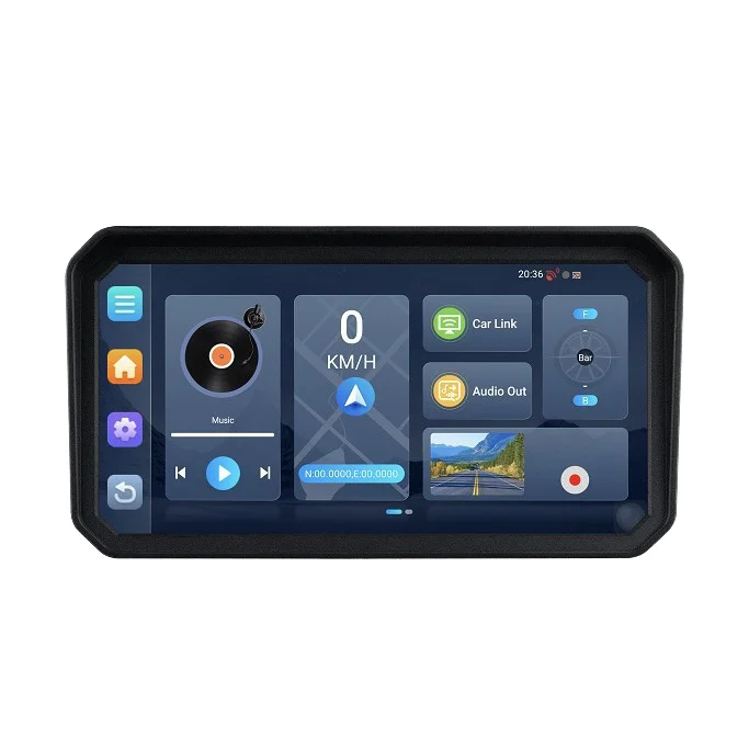 Keykeer Hot-selling Low Prices 6 Inch Motorcycle Carplay GPS Navigation New Android 14.0 4+64GB USB Auto Touch Screen Portable