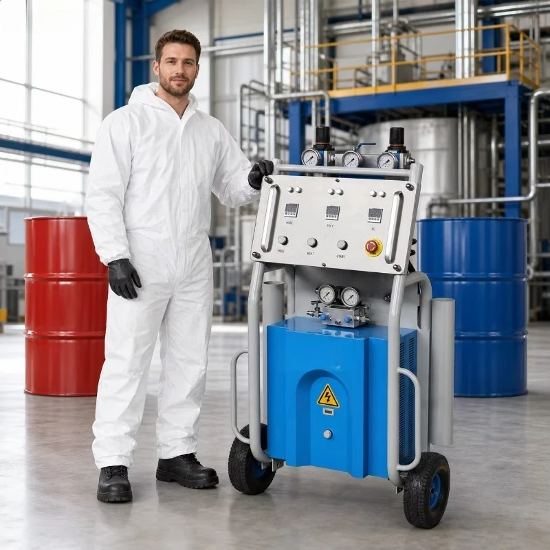 Pneumatic 1:1 Two Component Polyurethane Spray Foam Machine for Thermal Insulation