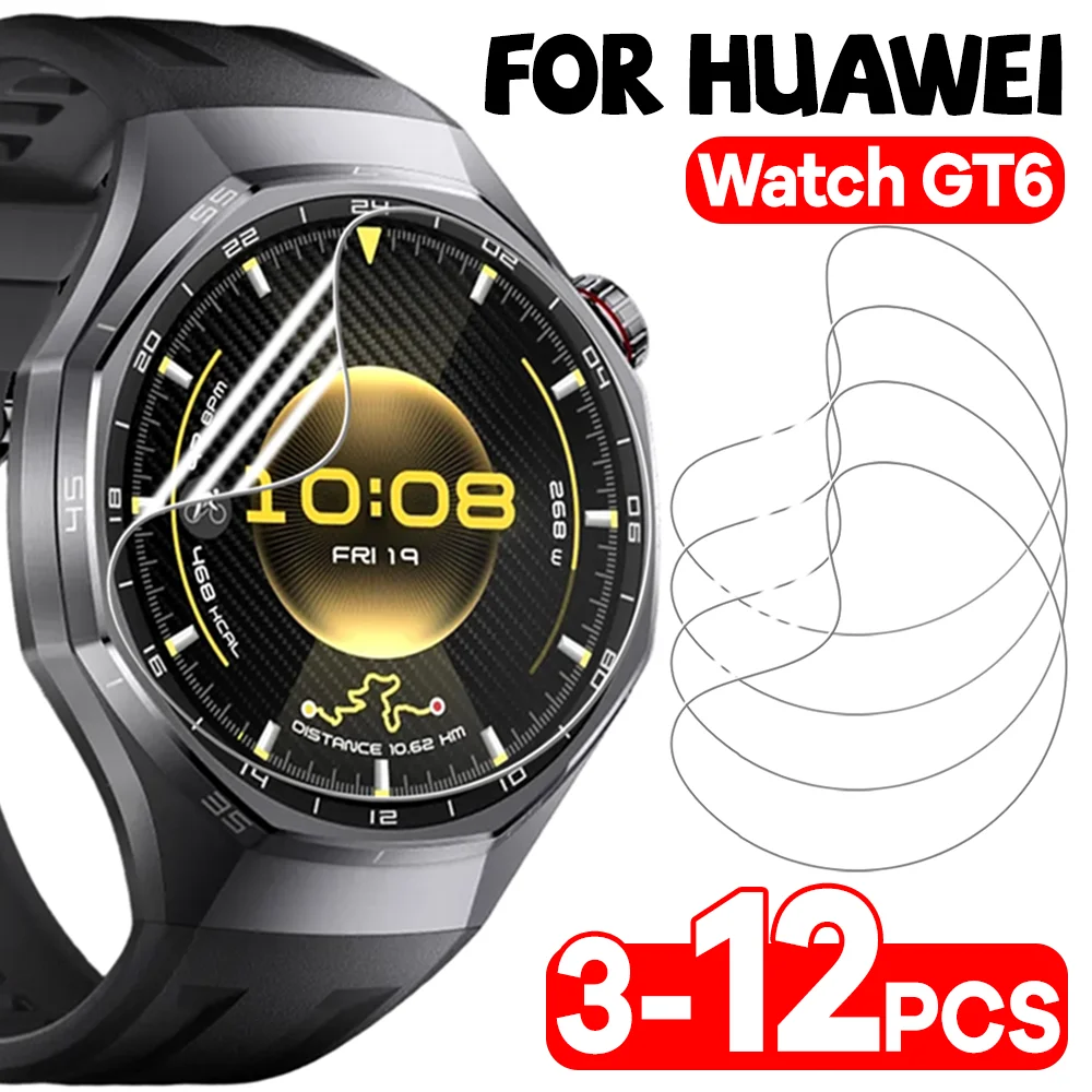 

3-12pcs Full Cover Hydrogel Film for Huawei Watch GT6 41mm 46mm GT6 Pro Screen Protectors Anti-Scratch Film Protective Films
