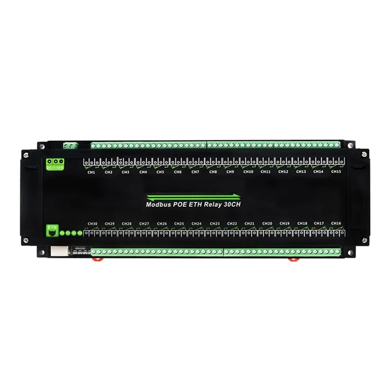 Modulo relè Ethernet Y43A-30-Ch, protocollo Modbus RTU/Modbus TCP, porta Poe con vari circuiti di protezione isolante