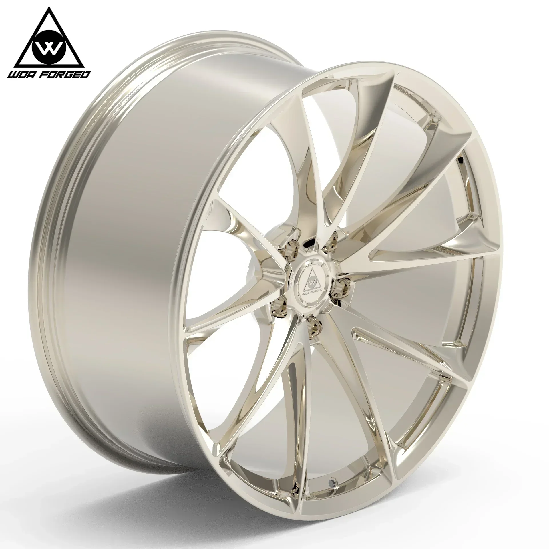 6061-T6 بيع عالمي سعر المصنع 17 18 19 20 21 22 بوصة سيارة الركاب المجمدة الذهب سبائك واضحة عجلات مزورة P204 5x112 5x114.3