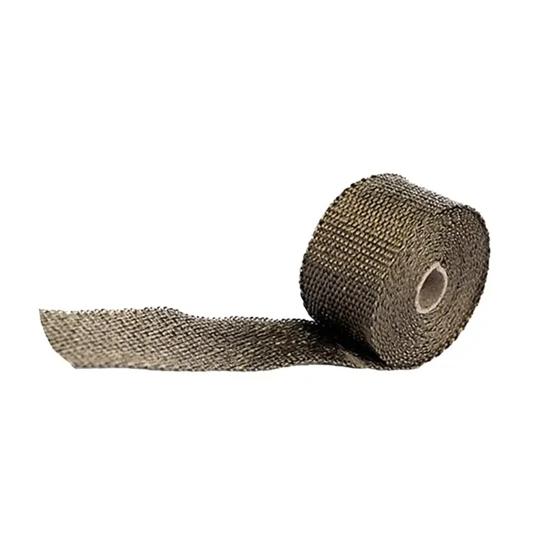 

AB11-5M Fireproof Pipe Wrap,Heat Shield Tape With 2 Clamps, Anti Scalding Chimney Stove Flue Protector