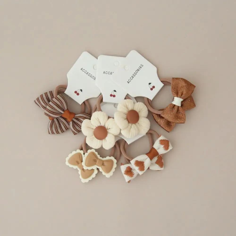 رباط مطاطي مرن للفتيات ، إكسسوارات شعر ، ربطات شعر لطيفة للأطفال ، حبل بعقدة فراشية حلوة ، 10 *