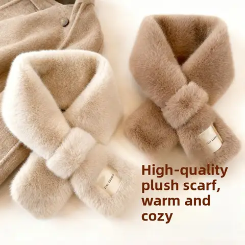 패션 여성 남성 겨울 따뜻한 니트 스카프 솔리드 컬러 야외 두꺼운 Neckerchief 빈티지 랩 긴 스카프 목 커버 9 겨울 스카프 여성용 인조 토끼털 두꺼운 따뜻한 짧은 목도리 크로스 스타일 방풍 플리스
