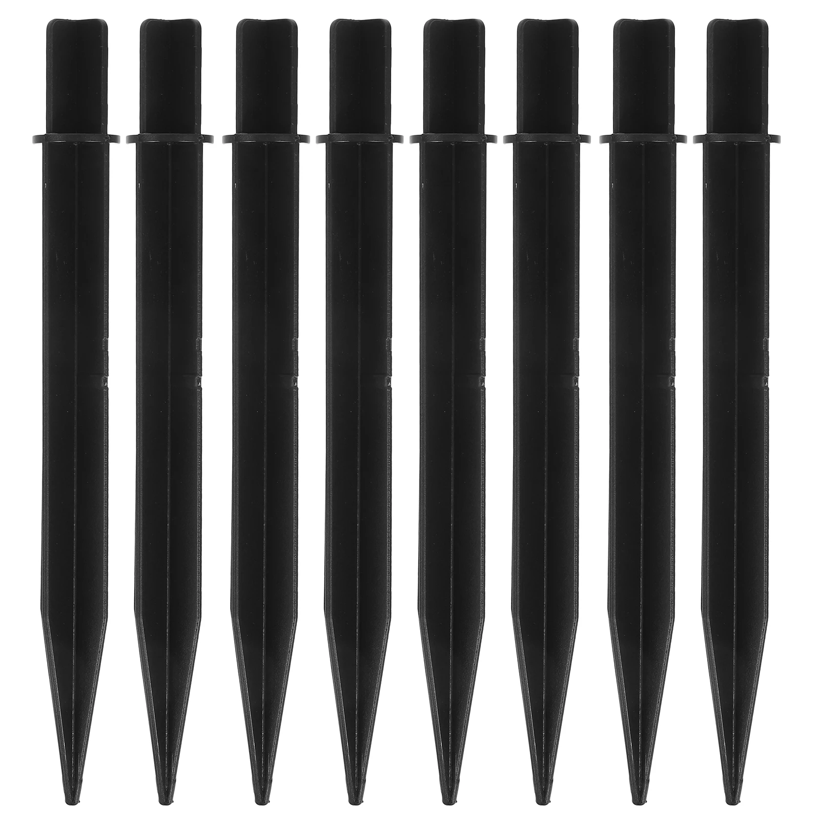 

10 Pcs Lawn Lamp Ground Spike Stakes Replacement Solar Yard Light Garden Accessories Outdoor Plastic Pole for Solar
