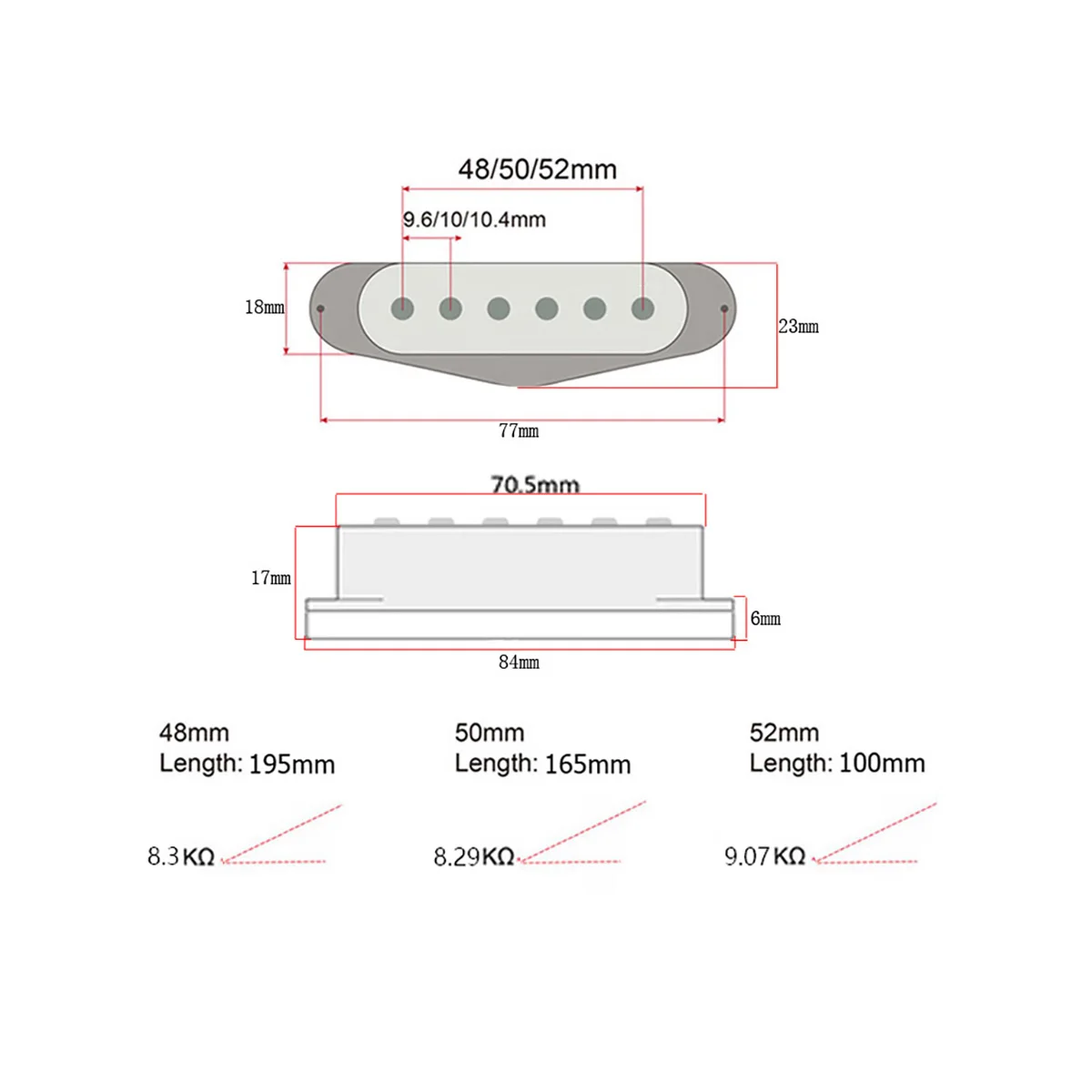 3pcs Alnico V Guitar Pickup Single Coil Humbucker Pickups Neck Middle Bridge Set For ST Electric Guitar Parts Accessories