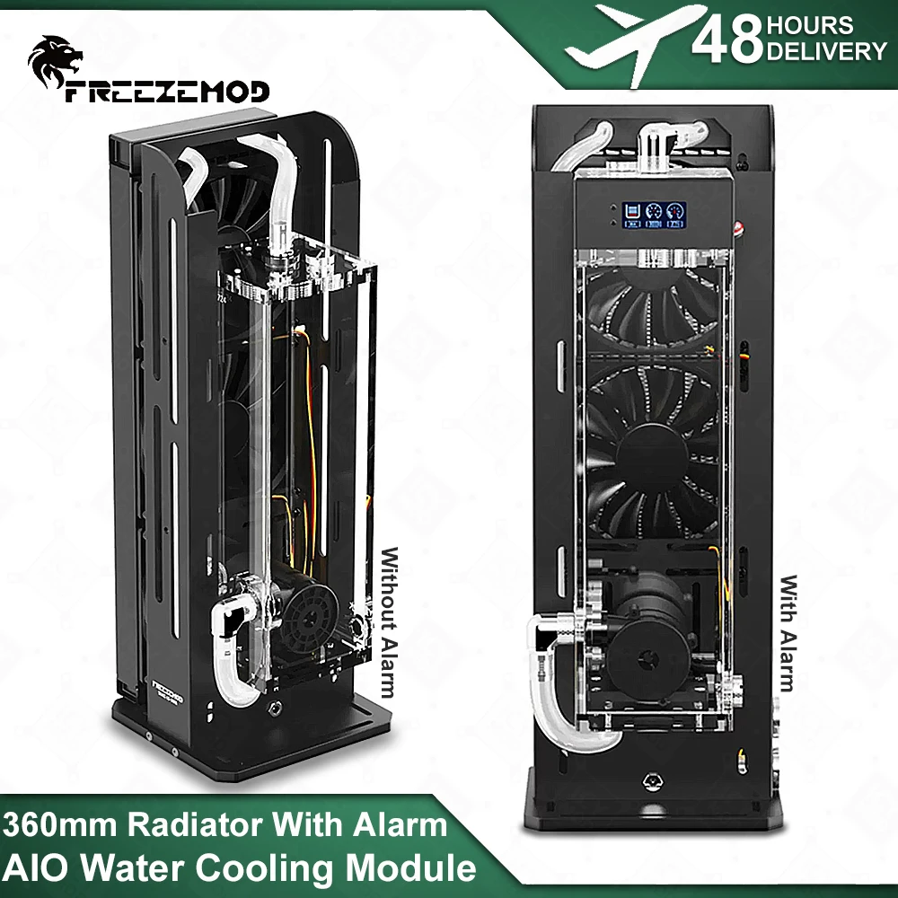 AIO z alarmem Moduł chłodzony wodą FREEZEMOD Pompa wodna DC Podnośnik 7/9 metra i zbiornik na wodę Zintegrowany 12/24 V SLMZ-LS-360S