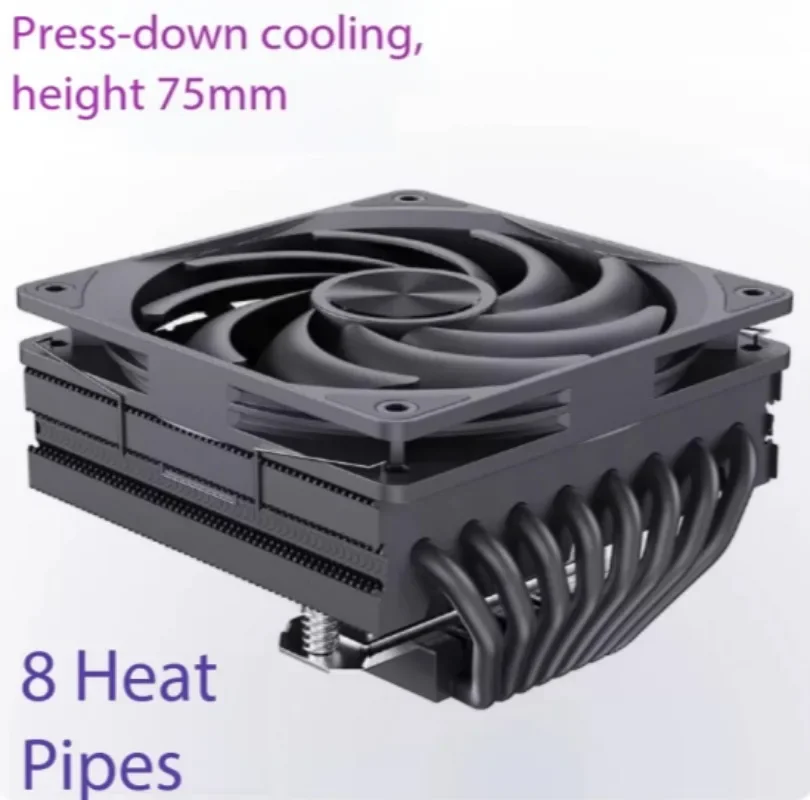 8 Heat Pipe Down‑Blow CPU Air Cooler Silent CPU Cooling Fan For LGA1700 2011 X99  I5 I7 Multi‑Platform Desktop Processor
