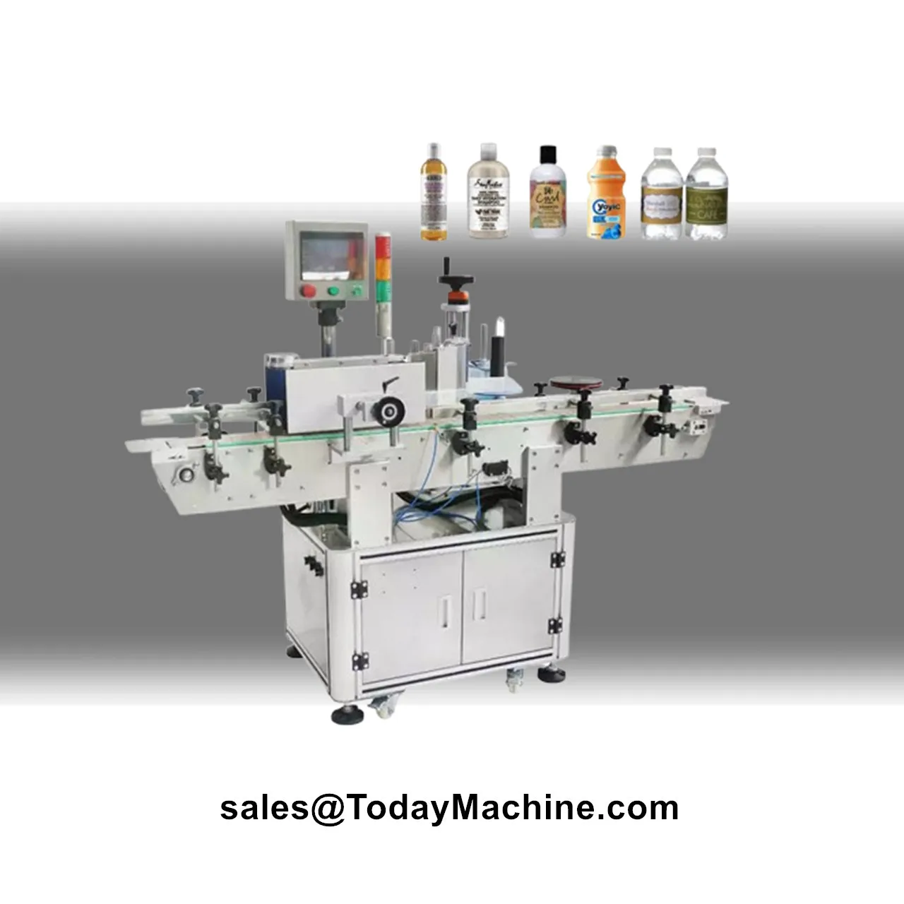 Automatic Round Juice Bottle Tin Cans Sticker Labeling Machine