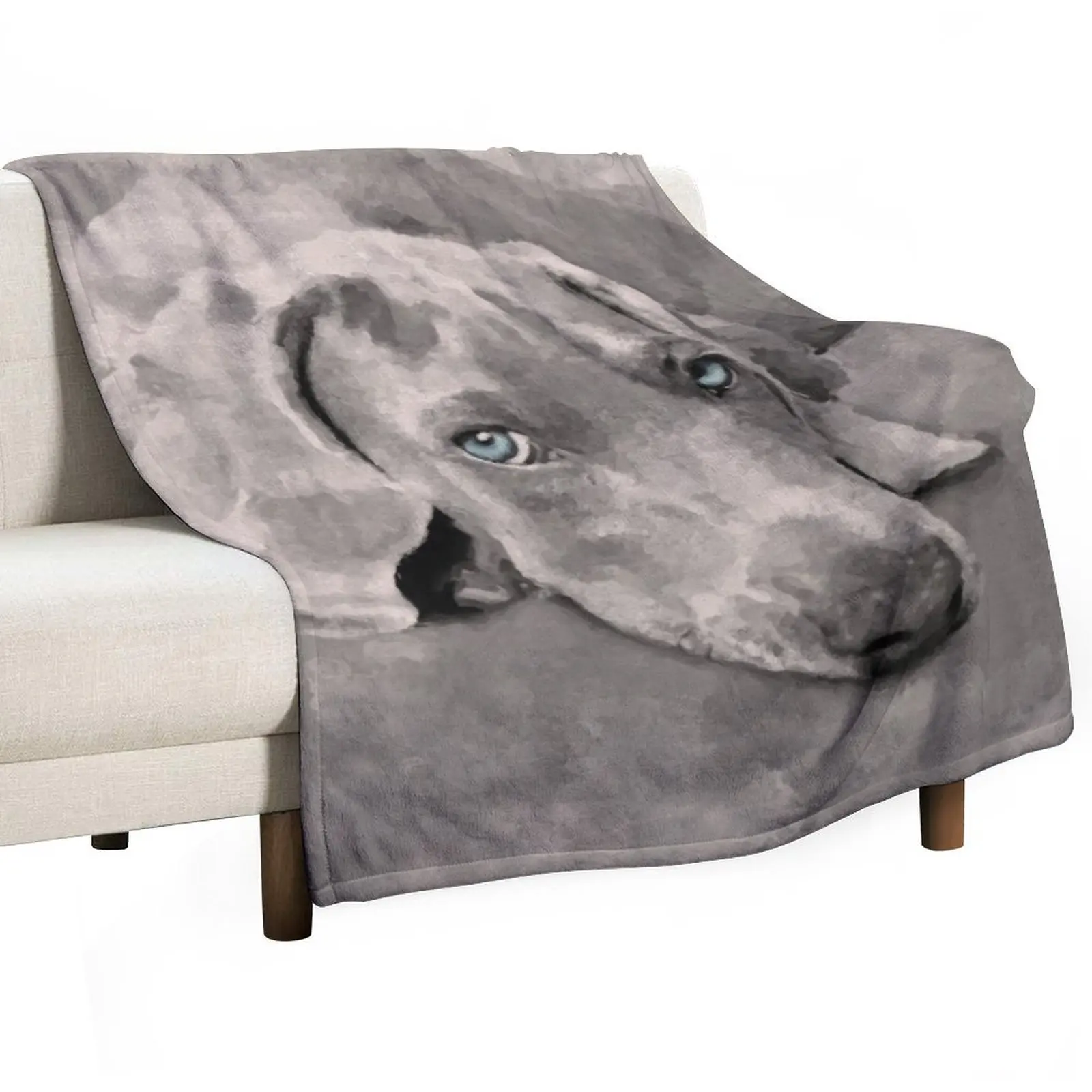 Weimaraner Dog Mixed Media Throw Blanket Flannels manga Camping halloween Blankets