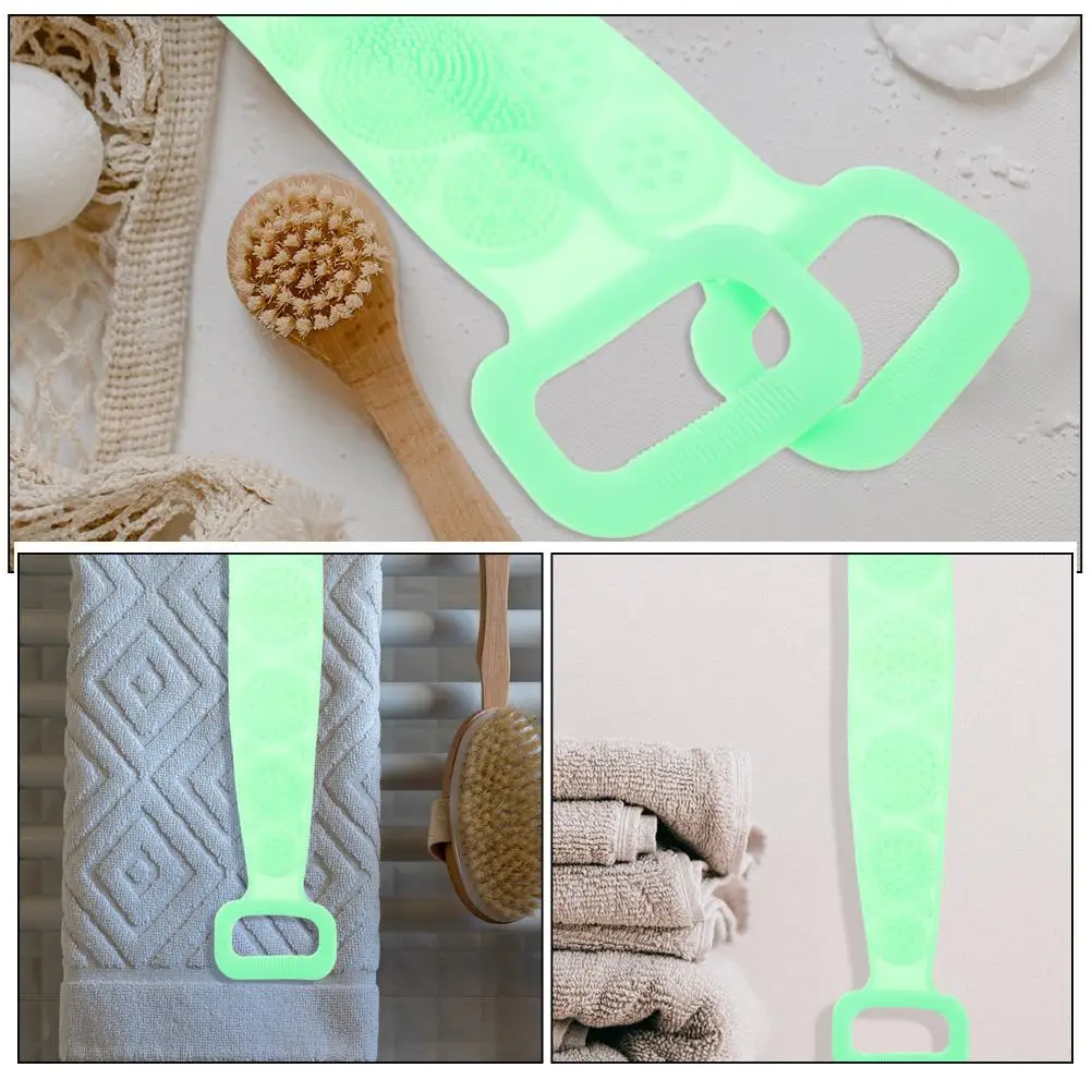 Lichaamsmassage Handdoek Badscrubber Premium materiaal Duurzaam Exfoliëren Dode huid Rug Nek Schouders Draagbaar Groen
